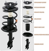 4x Front & Rear Shock Struts with Spring For 1993-2002 TOYOTA COROLLA
